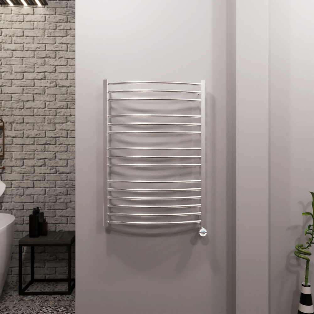 Полотенцесушитель электрический Grota Calma 630x900 хром матовый