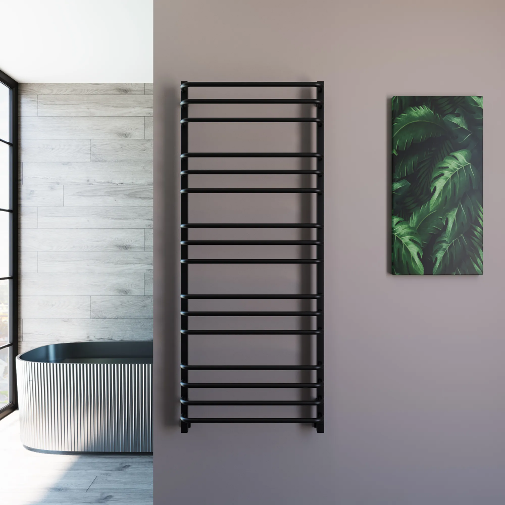 Полотенцесушитель водяной Grota Eco Forte 630x1500 черный