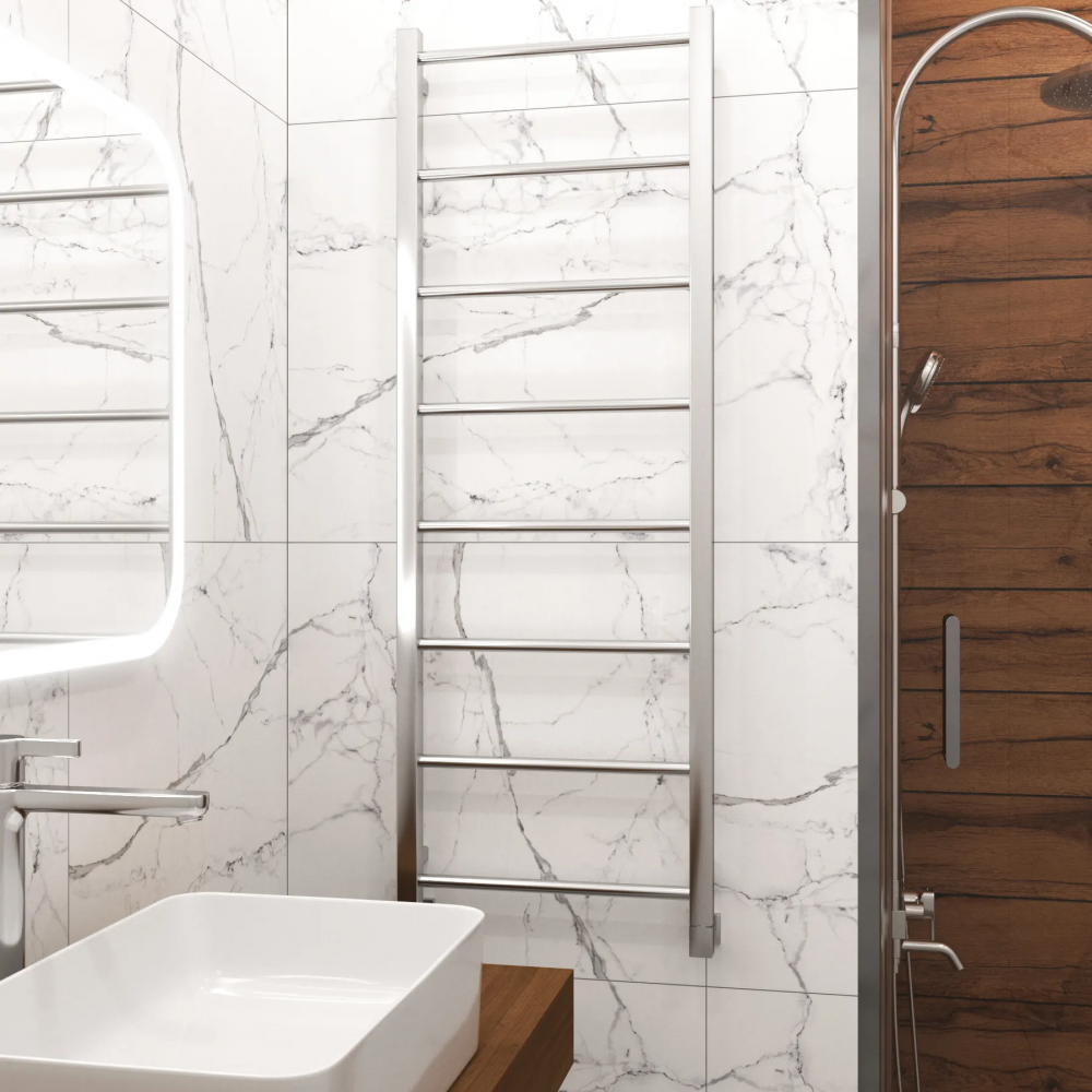 Полотенцесушитель водяной Grota Simple 430х1200 хром глянцевый