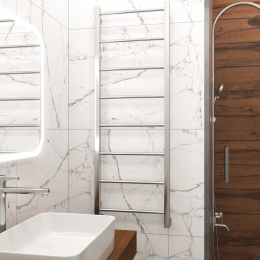 Полотенцесушитель водяной Grota Simple 430х1200 хром глянцевый