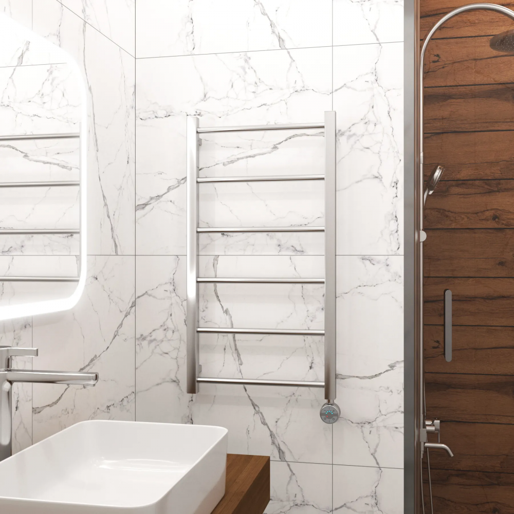 Полотенцесушитель электрический Grota Simple 430x800 хром глянцевый