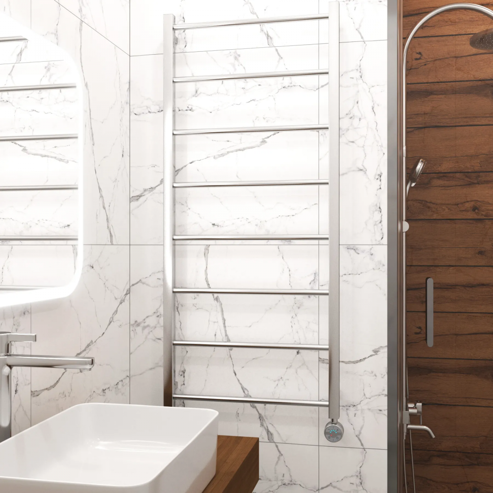 Полотенцесушитель электрический Grota Simple 530x1200 хром глянцевый