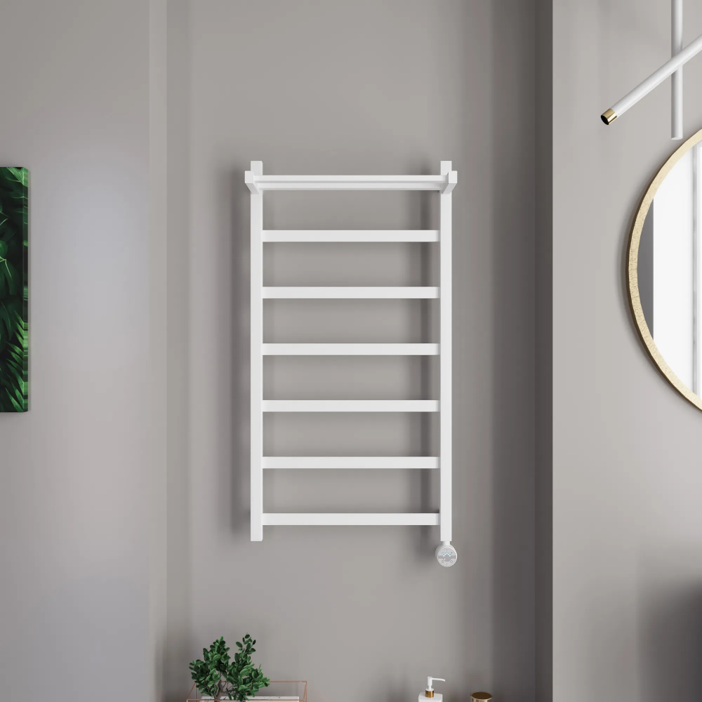 Полотенцесушитель электрический Grota Soffi P с полкой 530x1000 белый