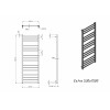 Полотенцесушитель водяной Grota Estro 530x1500 белый