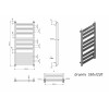 Полотенцесушитель водяной Grota Granito 550x1220 черный