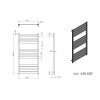 Полотенцесушитель водяной Grota Lux 630x1200 хром глянцевый