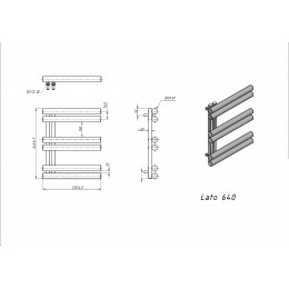 Полотенцесушитель водяной Grota Lato L 530x640 белый