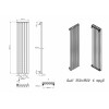 Полотенцесушитель водяной Grota Quill 350x1800 черный