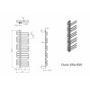 Полотенцесушитель электрический Grota Stelle 500x1500/l белый
