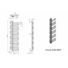 Полотенцесушитель электрический Grota Stelle 500x1800/l черный