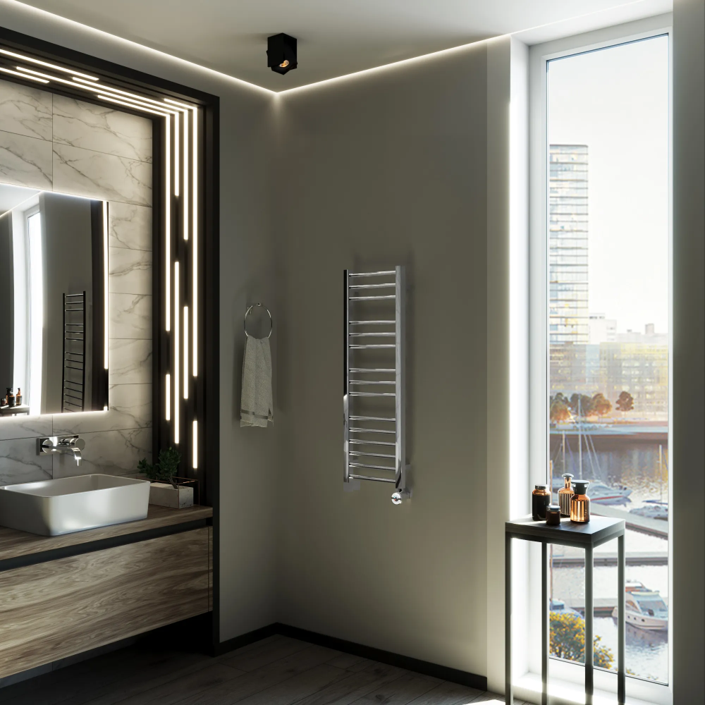 Полотенцесушитель электрический Grota Classic 300x900 хром глянцевый