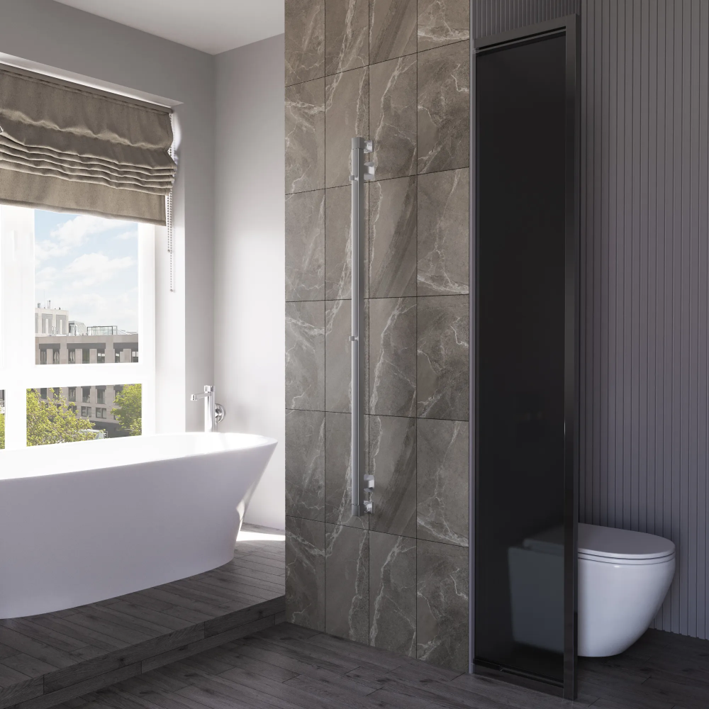 Полотенцесушитель водяной Grota Corsa 30х1200 хром матовый