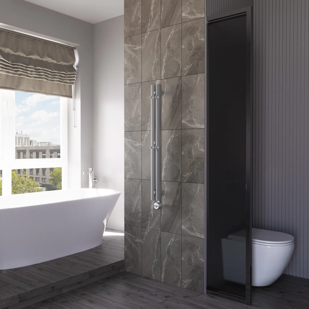 Полотенцесушитель электрический Grota Corsa 80х900 хром матовый