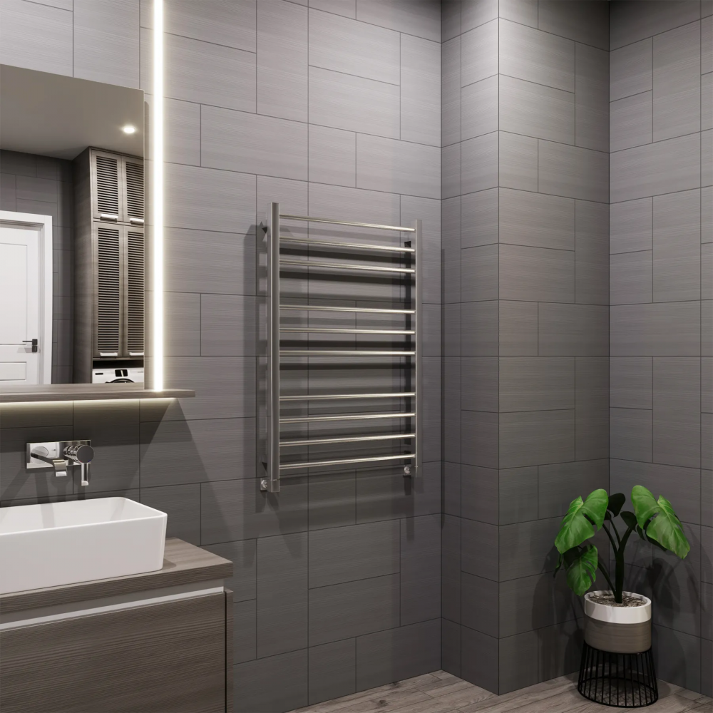 Полотенцесушитель водяной Grota Eco Classic 630x900 хром матовый