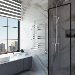 Полотенцесушитель электрический Grota Estro 630x900 хром глянцевый