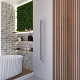 Полотенцесушитель электрический Grota Sian 80х1200 хром матовый