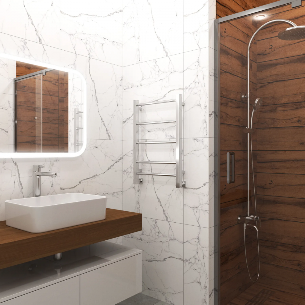 Полотенцесушитель водяной Grota Simple 430х600 хром глянцевый