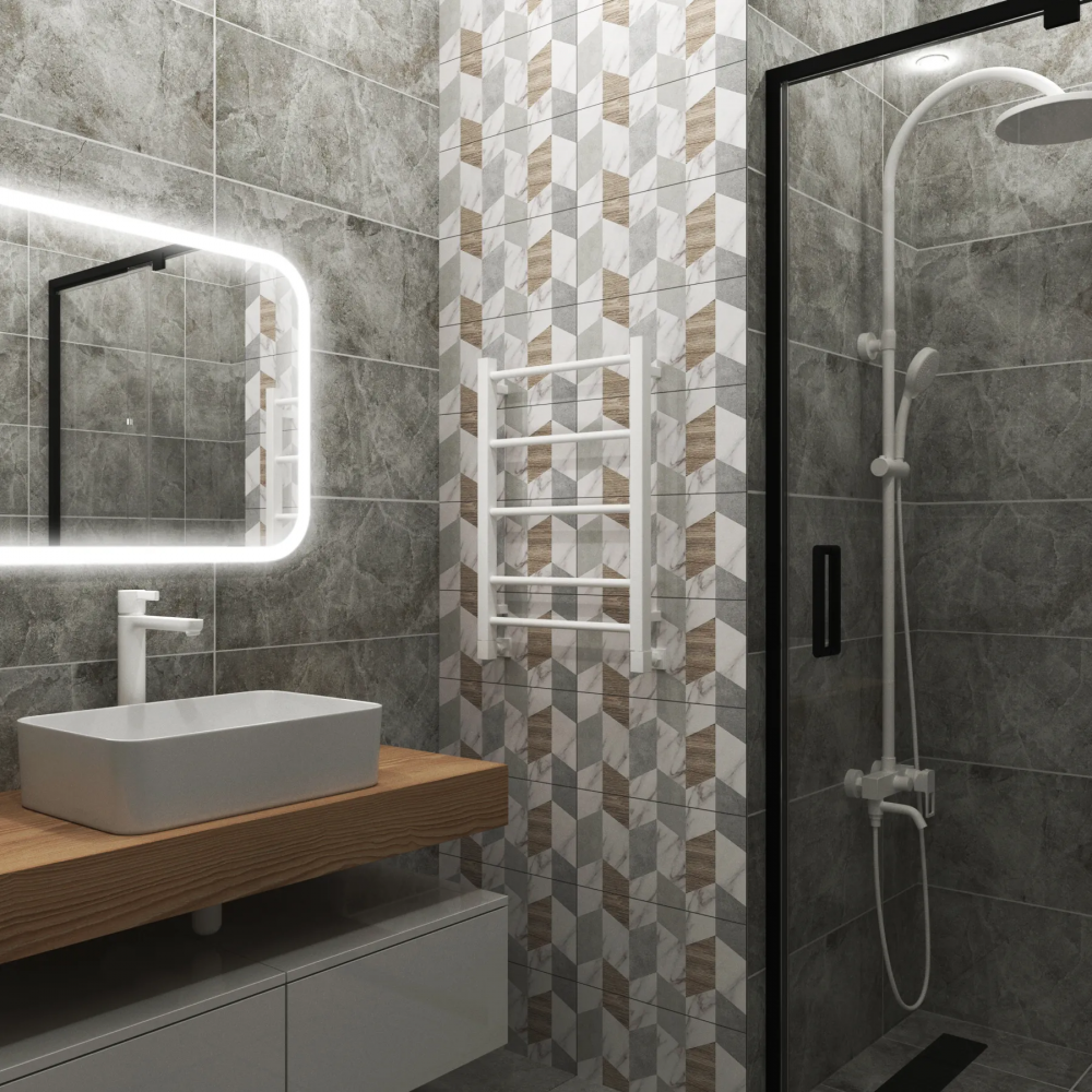 Полотенцесушитель водяной Grota Simple 430x600 белый