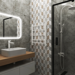 Полотенцесушитель водяной Grota Simple 530x600 белый