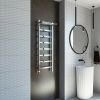 Полотенцесушитель водяной Grota Soffi P с полкой 430x1200 хром глянцевый