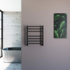 Полотенцесушитель водяной Grota Eco Forte 530x600 черный