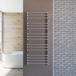 Полотенцесушитель водяной Grota Eco Forte 630x1500 хром матовый