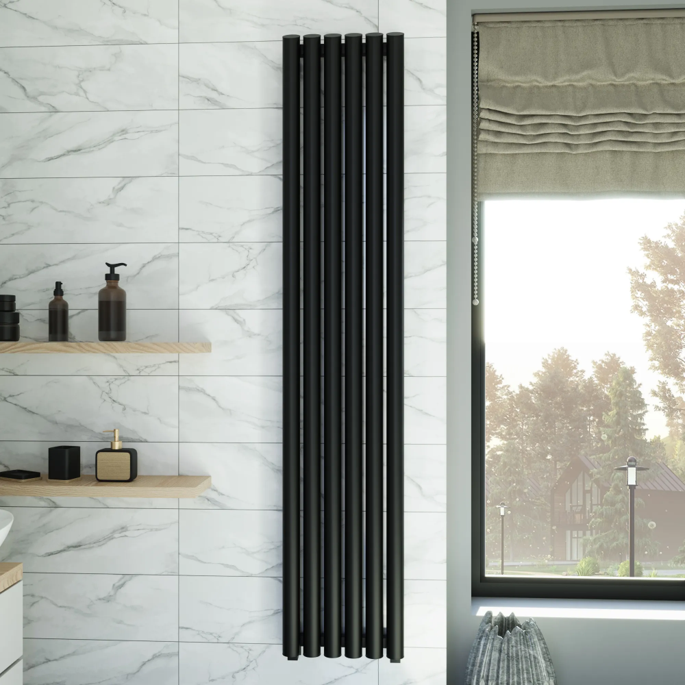 Полотенцесушитель водяной Grota Quill 350x1800 черный