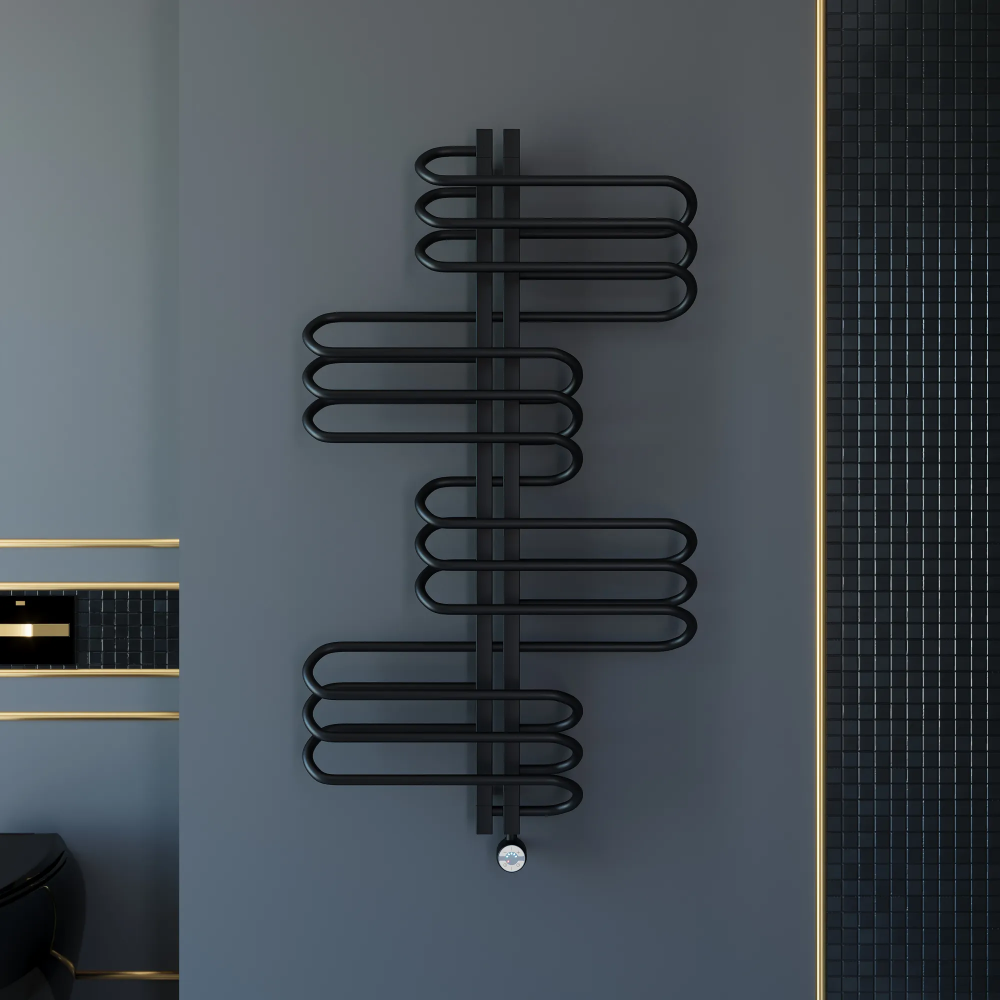 Полотенцесушитель электрический Grota Rio 700x1275 черный