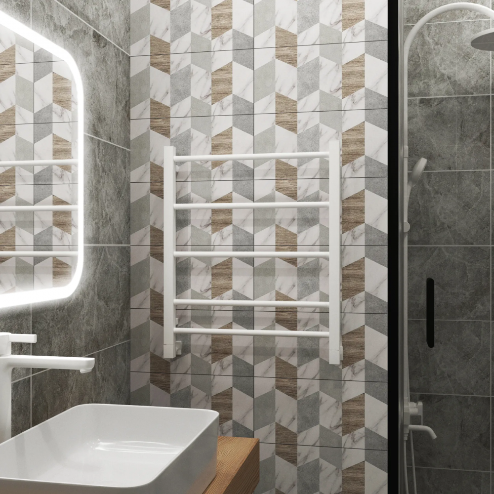 Полотенцесушитель водяной Grota Simple 530x600 белый