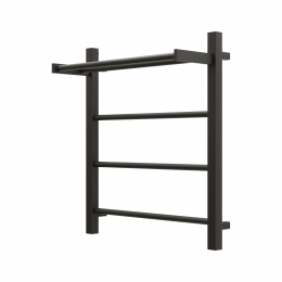 Полотенцесушитель водяной Grota  Simple P с полкой 530x600 черный