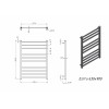 Полотенцесушитель электрический Grota Estro 630x900 хром матовый