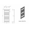 Полотенцесушитель водяной Grota Quadro 600х1514 белый
