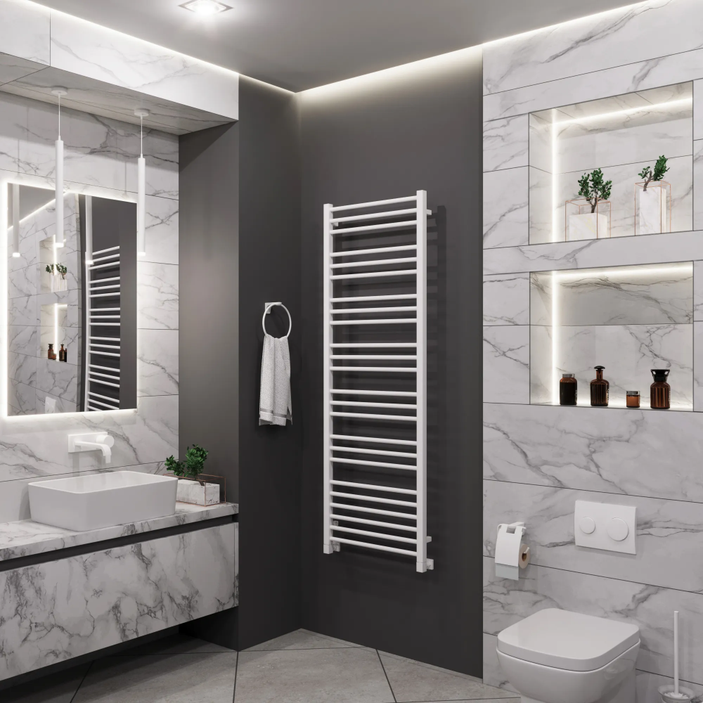 Полотенцесушитель водяной Grota Classic 530x1500 белый
