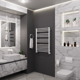 Полотенцесушитель водяной Grota Classic 630x900 белый