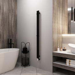 Полотенцесушитель электрический Grota Corsa 80х1500 черный