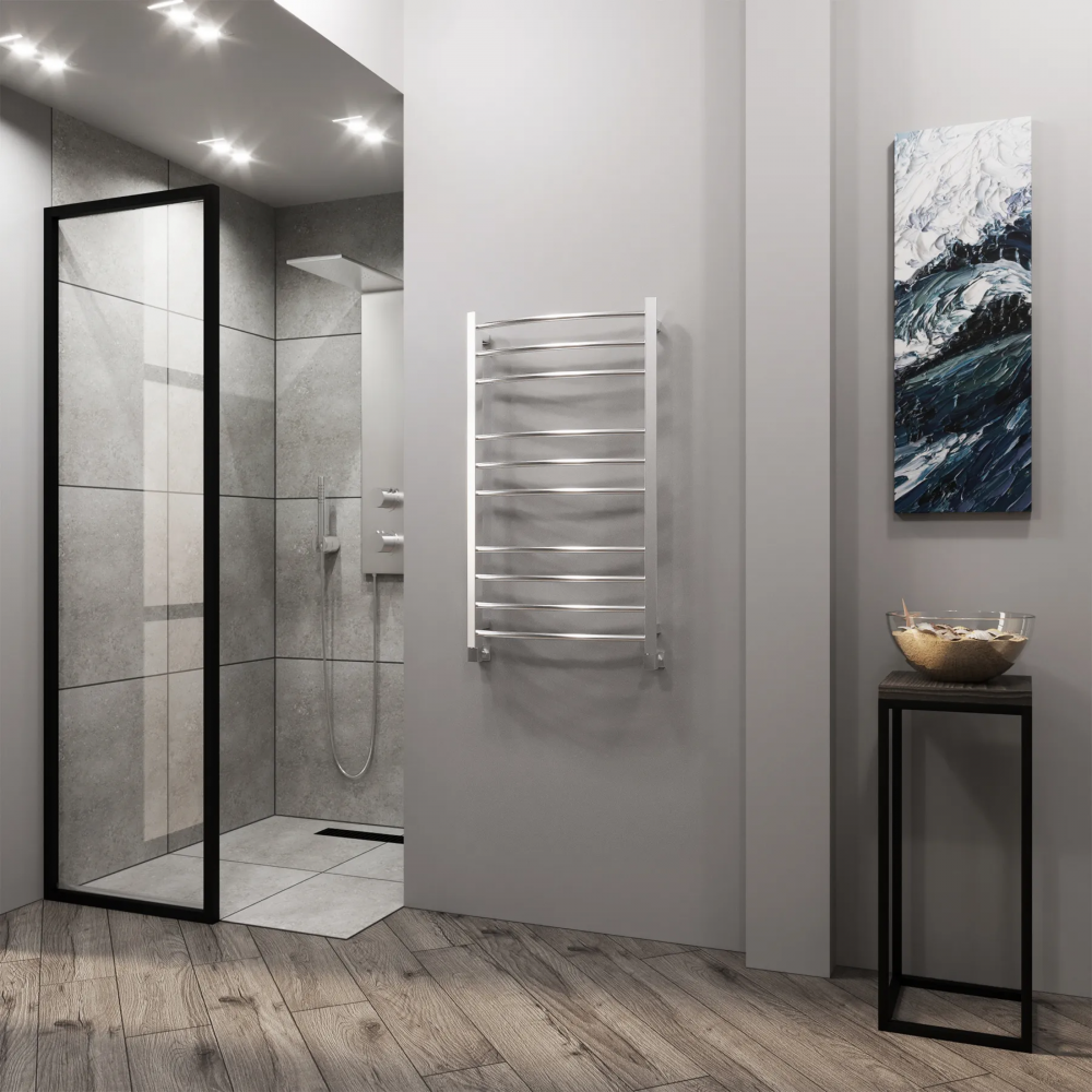 Полотенцесушитель водяной Grota Eco Calma 530x900 хром матовый