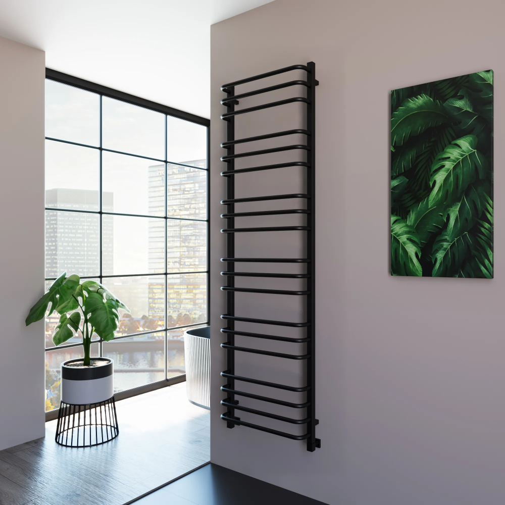 Полотенцесушитель водяной Grota Eco Forte 530x1800 черный