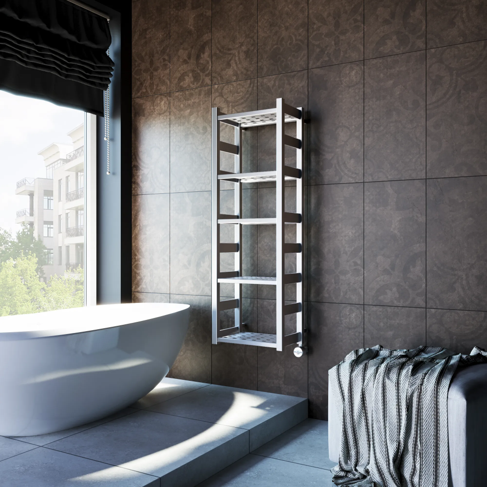 Полотенцесушитель электрический Grota Largo 400x1200x295 хром матовый