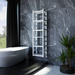 Полотенцесушитель водяной Grota Largo 400x1500x295 белый