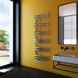 Полотенцесушитель электрический Grota Lato L 530x1420 хром глянцевый