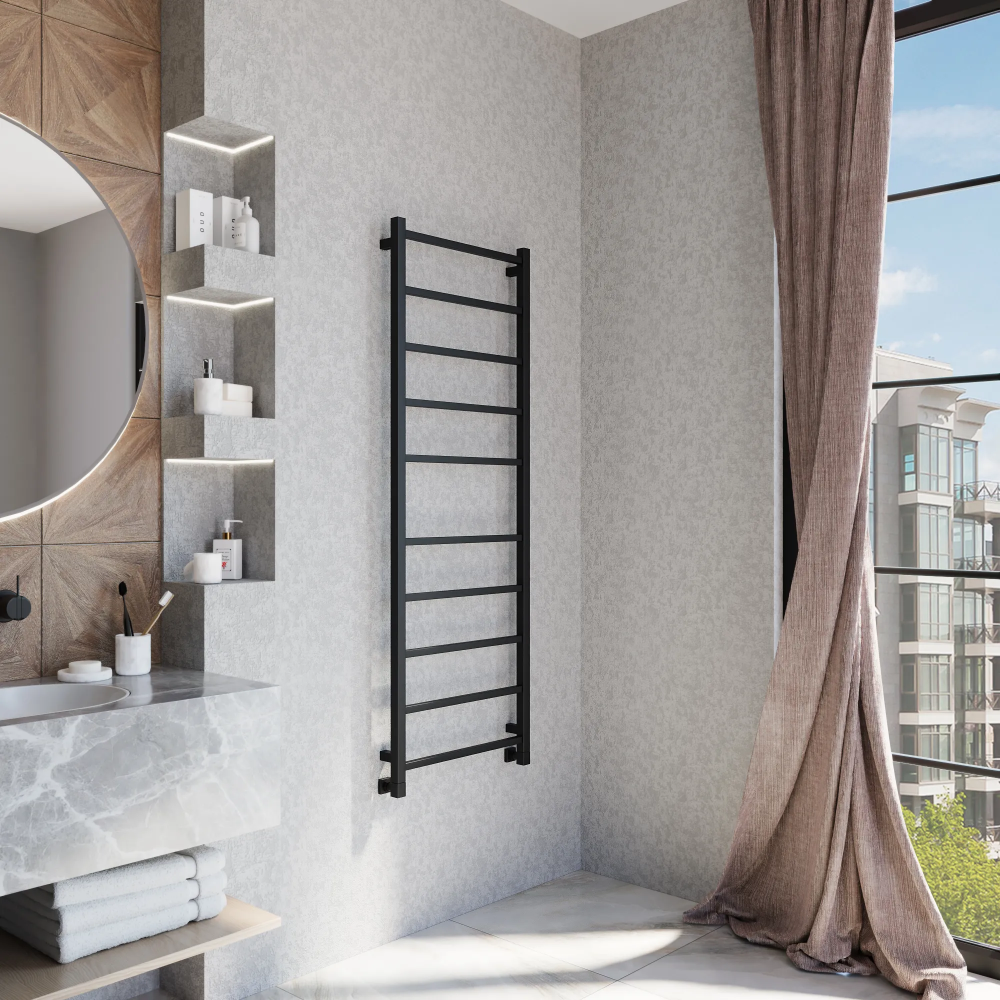 Полотенцесушитель водяной Grota Moda 530x1500 черный