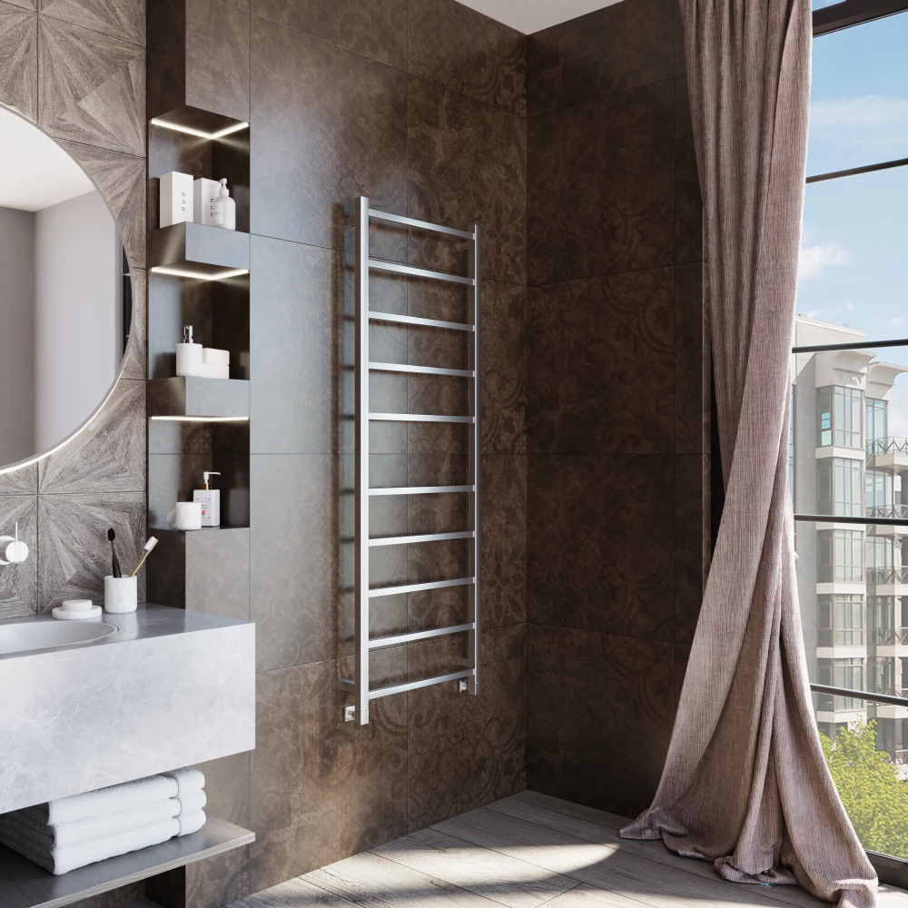Полотенцесушитель водяной Grota Moda 530x1500 хром матовый