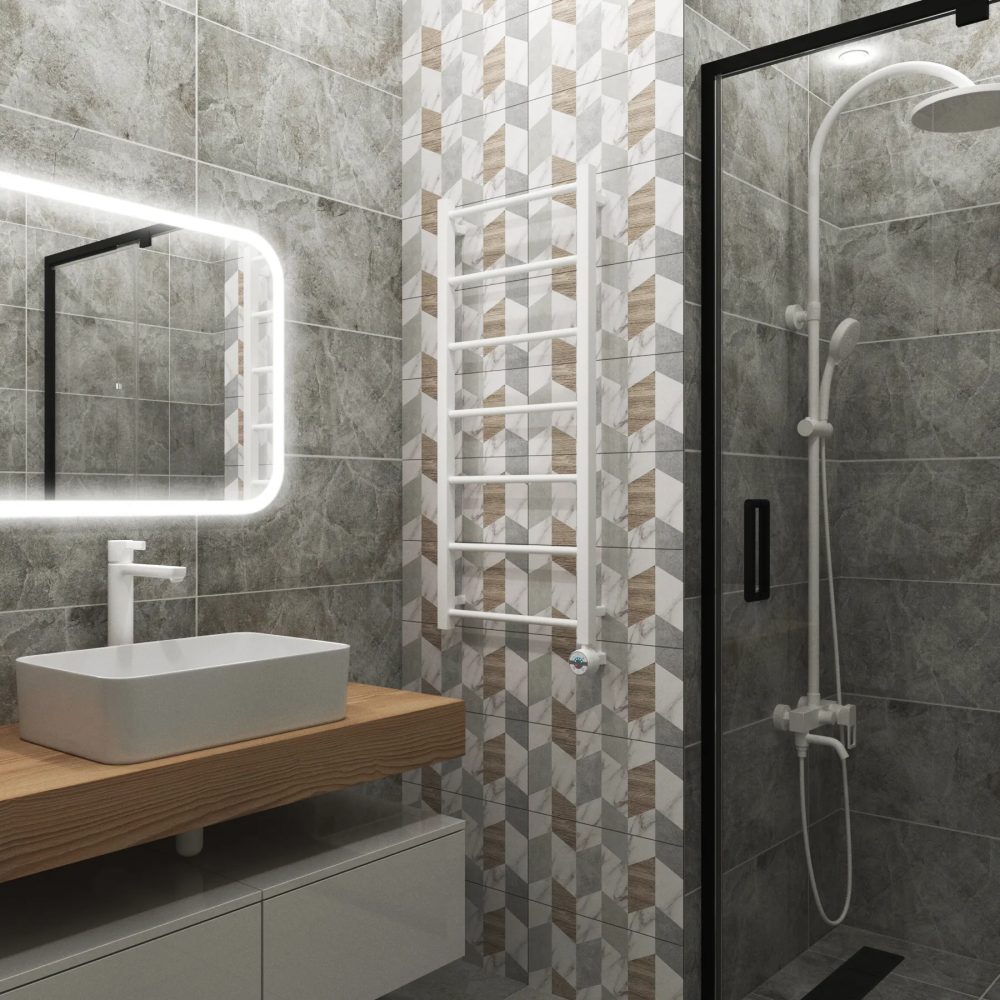 Полотенцесушитель электрический Grota Simple 430x1000 белый