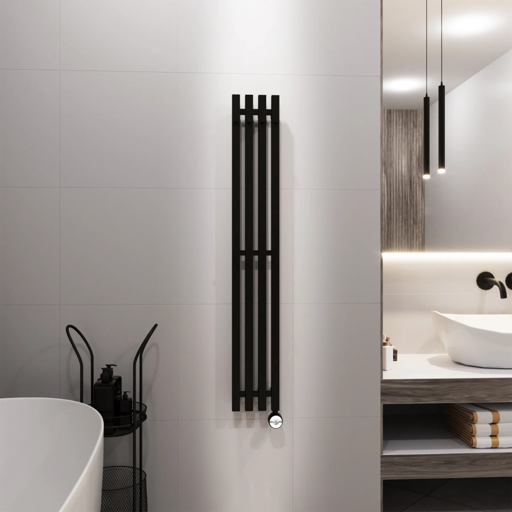 Полотенцесушитель электрический Grota Corsa 180х1200 черный