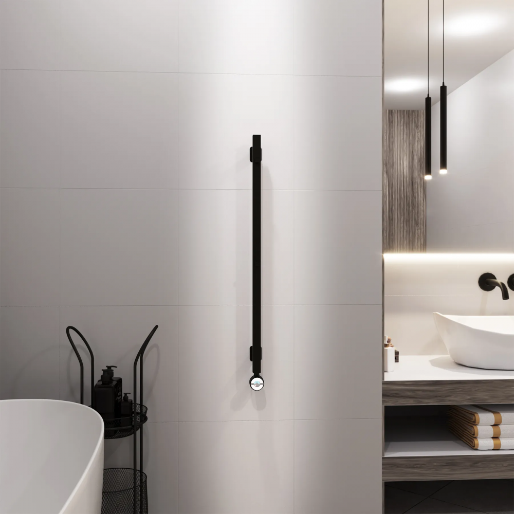 Полотенцесушитель электрический Grota Corsa 30х900 черный