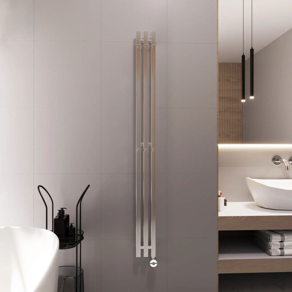 Полотенцесушитель электрический Grota Corsa 130х1500 хром глянцевый