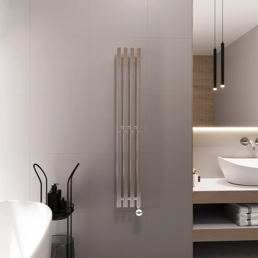 Полотенцесушитель электрический Grota Corsa 180х1200 хром глянцевый