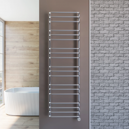 Полотенцесушитель электрический Grota Eco Forte 530x1800 хром матовый