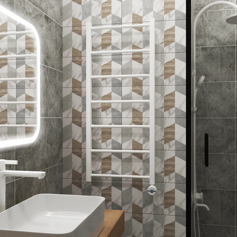 Полотенцесушитель электрический Grota Simple 430x1000 белый