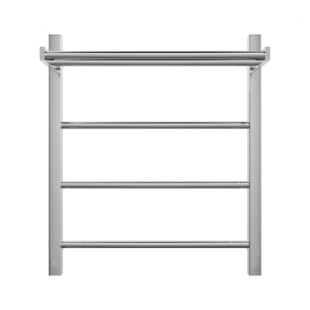 Полотенцесушитель электрический Grota Simple P с полкой 530x600 хром глянцевый
